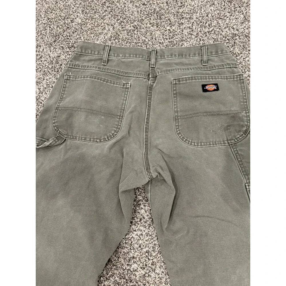 Dickies Carpenter Pants 32x29 Baggy Relaxed Workwear Utility Moss Green